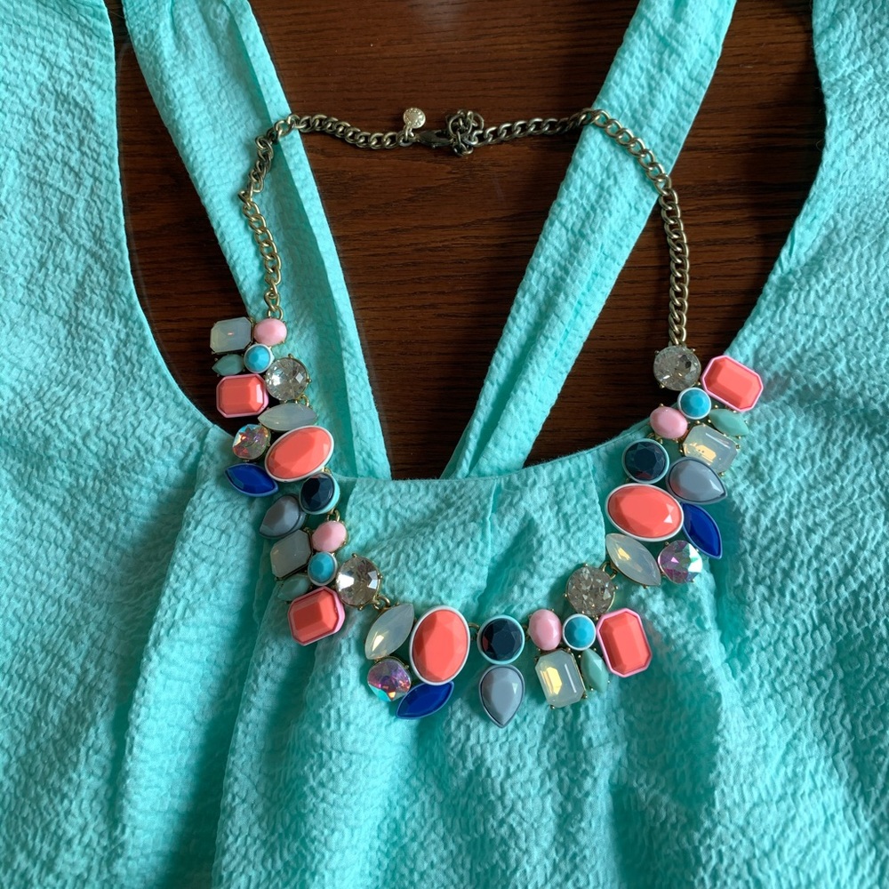 Aqua JCrew seersucker dress